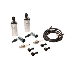 Kit accensione 6V Trabant P601 2x bobina 2x candela 2x cavo spina candela 
