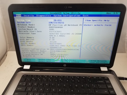 Pavilion 1c57dx computer - pavilion, g6-1c57dx