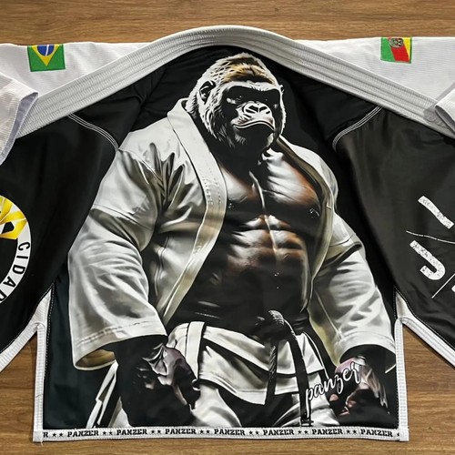 Kimono gorilla bianco bjj - kimono,
