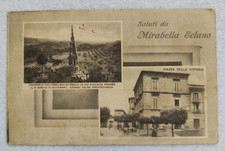 cartolina avellino mirabella eclano vedute saluti carro viaggiata 1940 formato p
