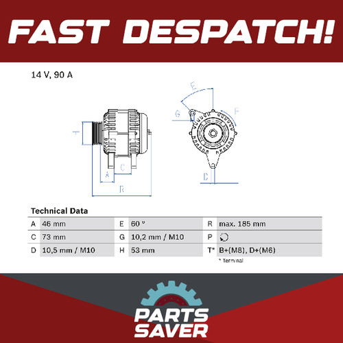 Alternatore adatto bmw 318 - alternatore, a