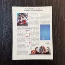 1986 Rolex GMT Master ref. 16750 pepsi - Original AD Pubblicità Vintage