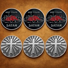 Moneta Cristiana 6pz In Dio Ci