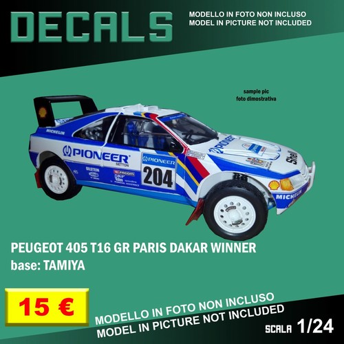 Decals repro peugeot 405 t16 - decals,