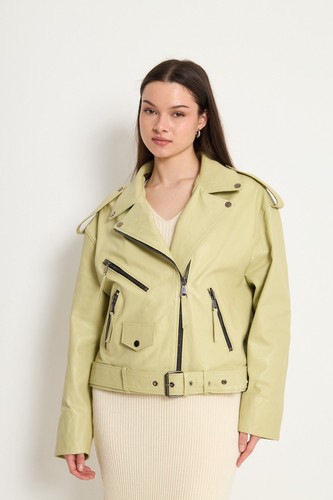 Giacca biker donna pelle