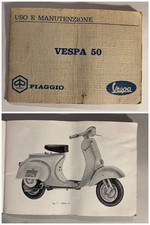 Piaggio Vespa 50 manuale uso e manutenzione originale V5A1 anno stampa 1967
