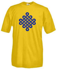 T-Shirt Religion J116 Nodo infinito Shrivatsa Dalai Lama karma Buddha