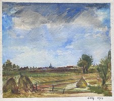 Acquerello Paesaggio Natura