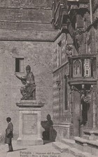 C1 - Cp Cartolina PERUGIA Ingresso del Duomo Pulpito  - Fp Nvg