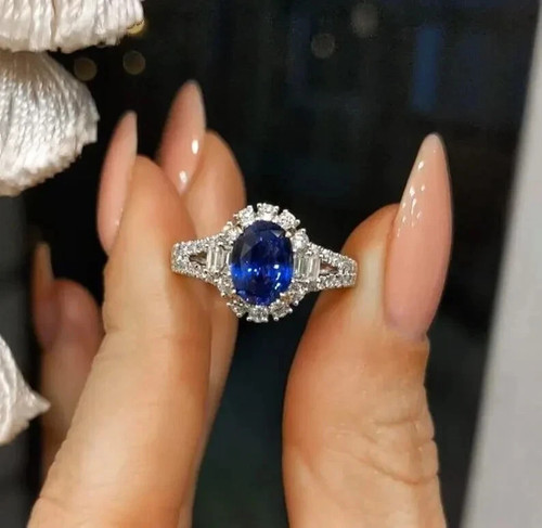Fede nuziale diamante zaffiro - nuziale,