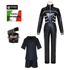 Simil Tokyo Vestito Carnevale Cosplay Ken Anime Ghoul Maschera Kaneki GHOUL01 SD