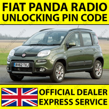 ✅FIAT PANDA AUTORADIO NAVIGAZIONE SBLOCCO PIN CODICE PER TUTTI I MODELLI✅