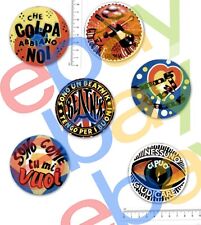 adesivi BEAT SLOGAN TIPICI RIVOLUZIONE BEAT GIOVANI QUI CIAO 2001 BIG RIVISTE
