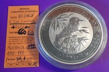 Australia - 10 Once Argento 999 (311Gr.) KOOKABURRA 1992, RARO,TIRATURA 2.500 Pz
