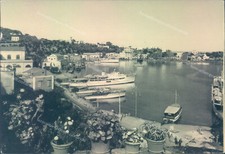 aa292 cartolina ischia il porto provincia di napoli