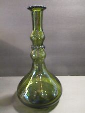 John Orwar Lake - Vaso in vetro verde Ekenas Svezia MCM Vintage C75