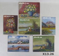 6 QUADRI DIPINTI AD OLIO