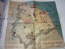 CARTINA GEOGRAFICA ANNI 50