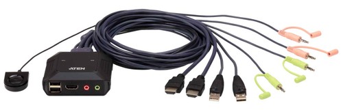 Aten cs22h switch kvm hdmi - aten, usb