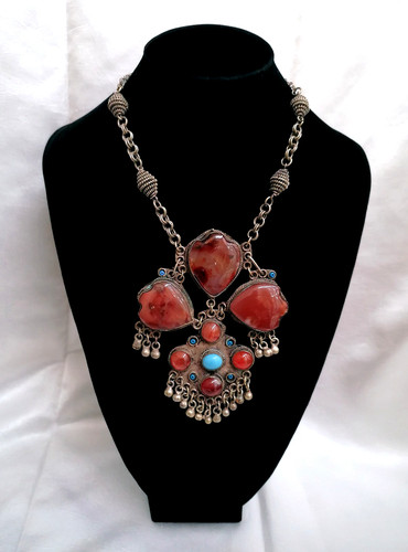 Antica collana con piastra - antica,