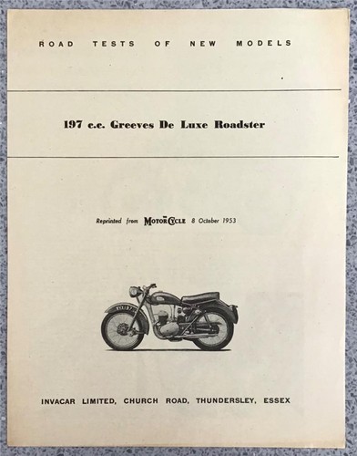 Greeves 197cc luxe - 197cc, roadster