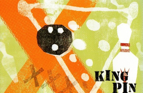Bowling birthday card king - bowling, card,