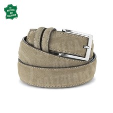 Cintura in camoscio fango da uomo artigianale e made in Italy