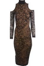 MAXI ABITO BALMAIN PIZZO NERO