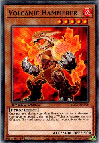 Volcanic hammerer speed duel - speed,