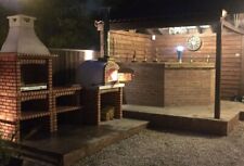 Cucina da esterno in mattoni