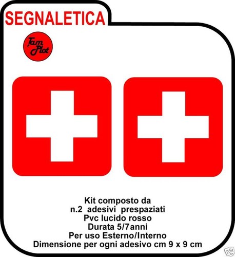 Adesivo pronto soccorso logo - adesivo,