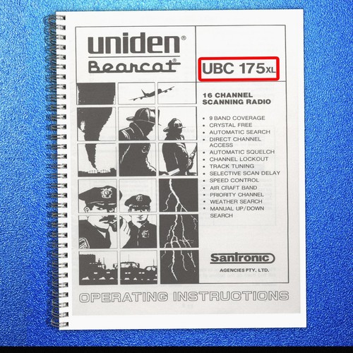 Uniden ubc175xl scanner - scanner, user