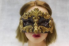maschera veneziana in carta pesta colombina barocco