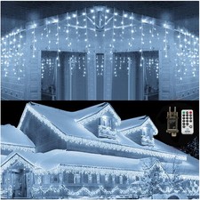 Luci natale esterne - natale, cascata