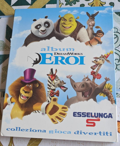 Album figurine dreamworks eroi - dreamworks,