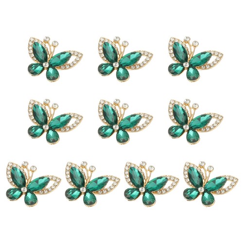 10pcs farfalle con strass - 10pcs,