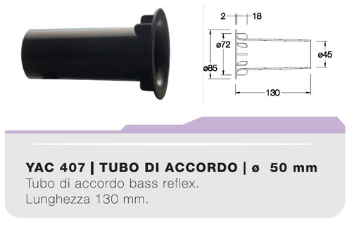 Yac407 tubo accordo 50mm - accordo,