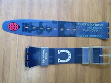 cinturino SWATCH MAXI orologio a parete special edition CLUB WATCH 1998 LUCKY 7