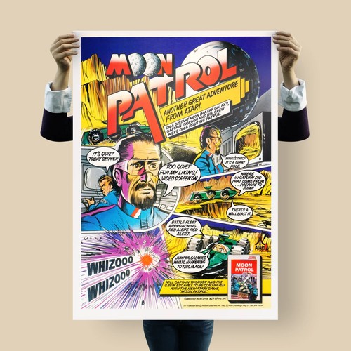 Moon patrol poster - moon, |