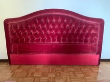 Testiera Matrimoniale Velluto Bordeaux cm 180 x 110 x 9 in ottime condizioni