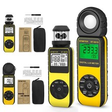 BTMETER Anemometro Misuratore del Vento, Luxmetro Esposimetro Digitale Misuratore di Luce