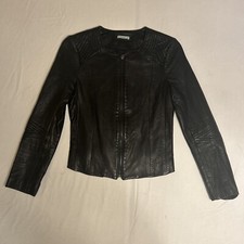 Giacca corta biker Kookai 100% morbida pelle nera EU 38 ottime condizioni