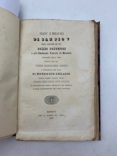 Ghilardi virtu miracoli di - virtu',