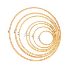  6 Pcs Forniture Per Punto Croce Telaio Da Ricamo Rotondo in Bambù