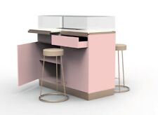 BANCO CON VETRINA ESPOSITIVA ESTRAIBILE CON ILLUMINAZIONE INTERNA