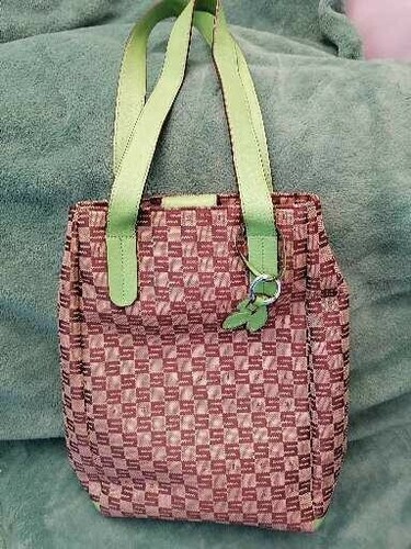 Borsa sisley stoffa cuoio - borsa,