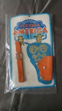 Fondina Vecchia America pistola giocattolo cowboy indiani western vintage '70 80