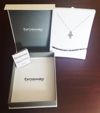 BROSWAY JEWELS collana bracciale croce pendente ciondolo acciaio uomo donna