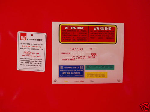 Fiat 500 r adesivi - fiat,