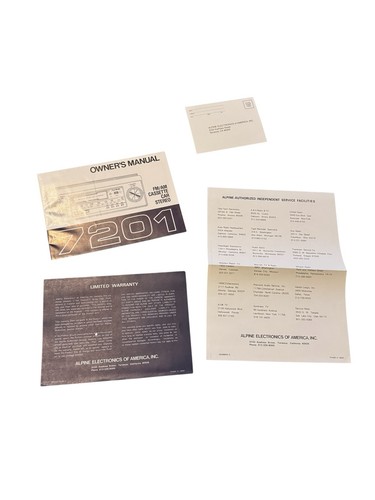 Autoradio epoca alpine 7201 - alpine,